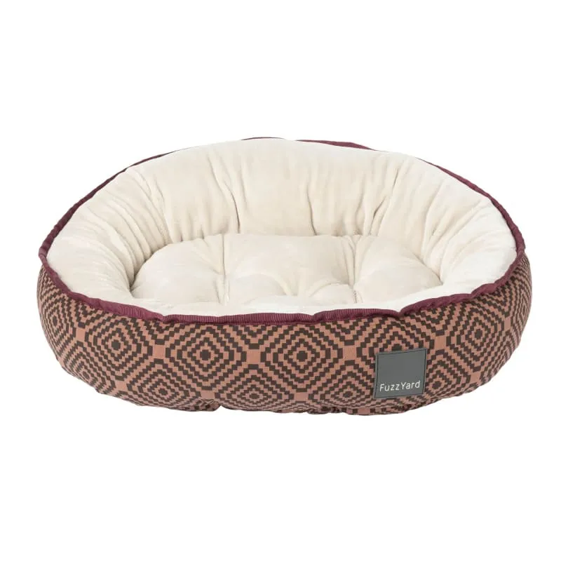 [15% OFF] Fuzzyard Reversible Barcelona Maroon Dog Bed (3 Sizes)