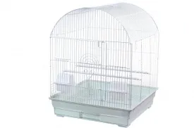 A & E Round Cage White Bird Cage