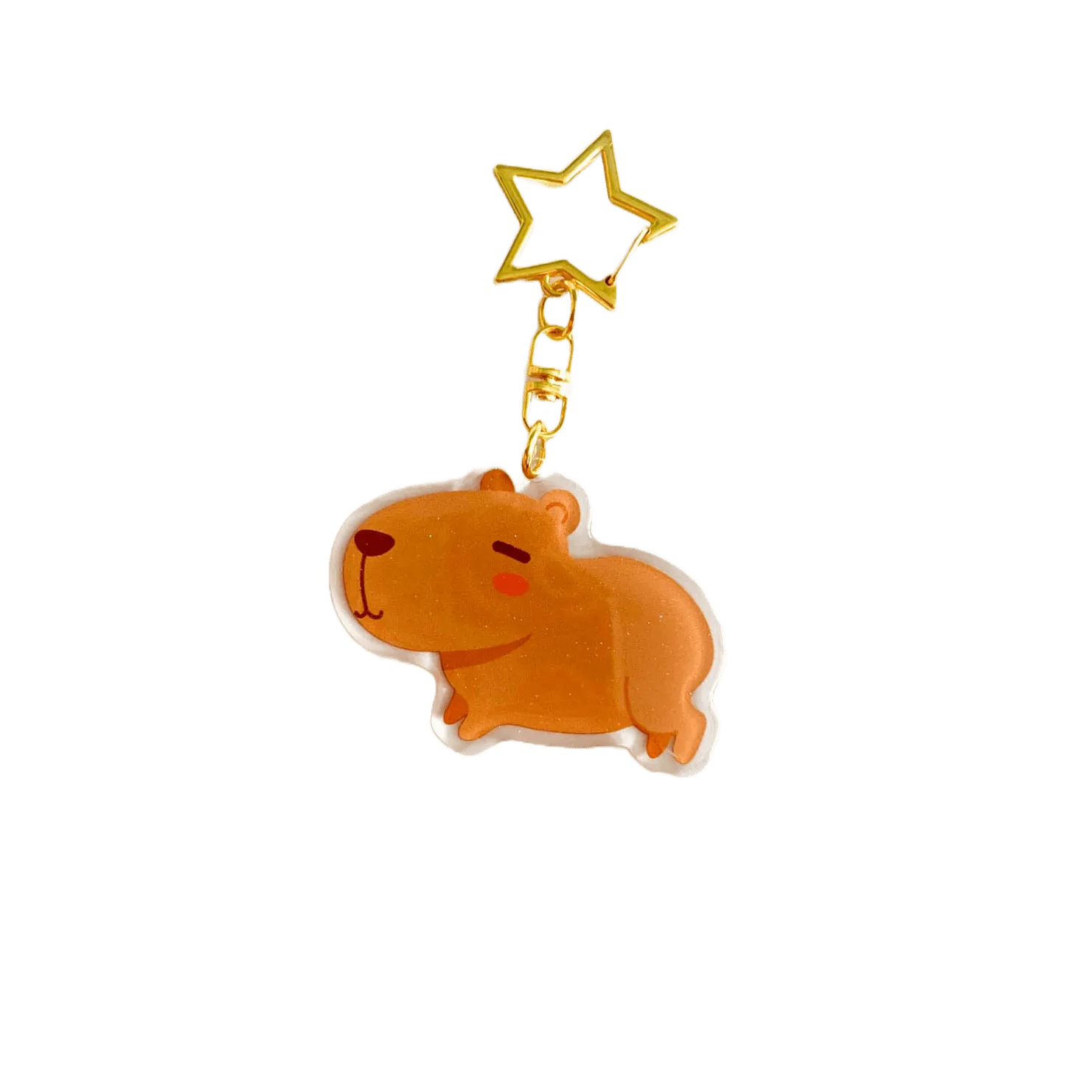Acrylic Keychain - Capybara Jumping