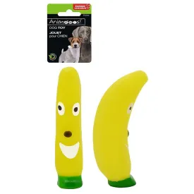 Animooos Dog Toy Squeaky Banana - Vinyl 5.5in