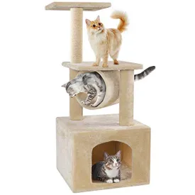 BEAU JARDIN 37 Inch Cat Trees and Towers Cat Condo for Kittens Cat Furniture Towers