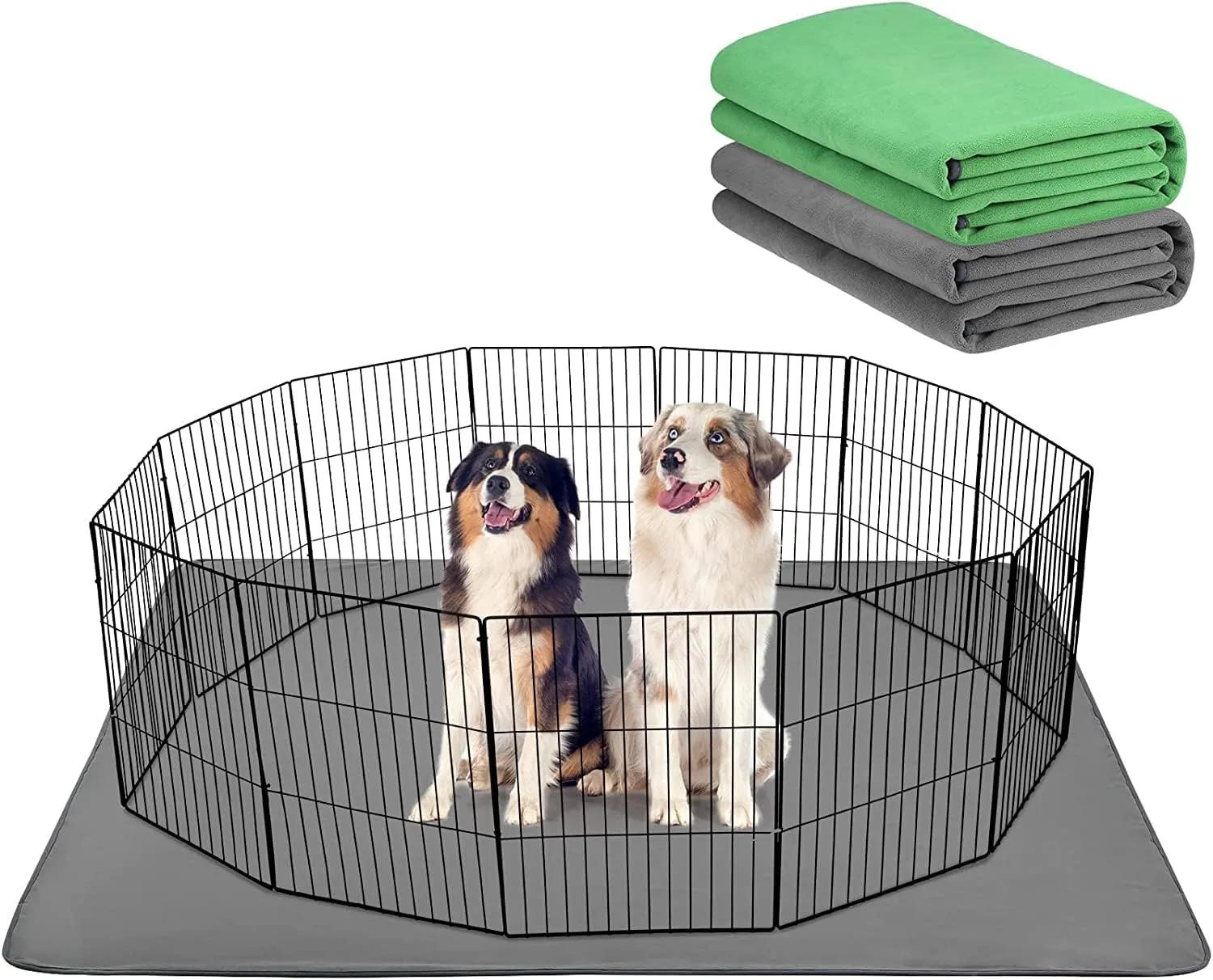 BEAUTYZOO Reusable Pee Pads for Dogs, Washable Super Absorbent Whelping Pads, Waterproof for Small to Extra Large Dogs, Pet Training & Playpen Mat, 72 x 72 Inch