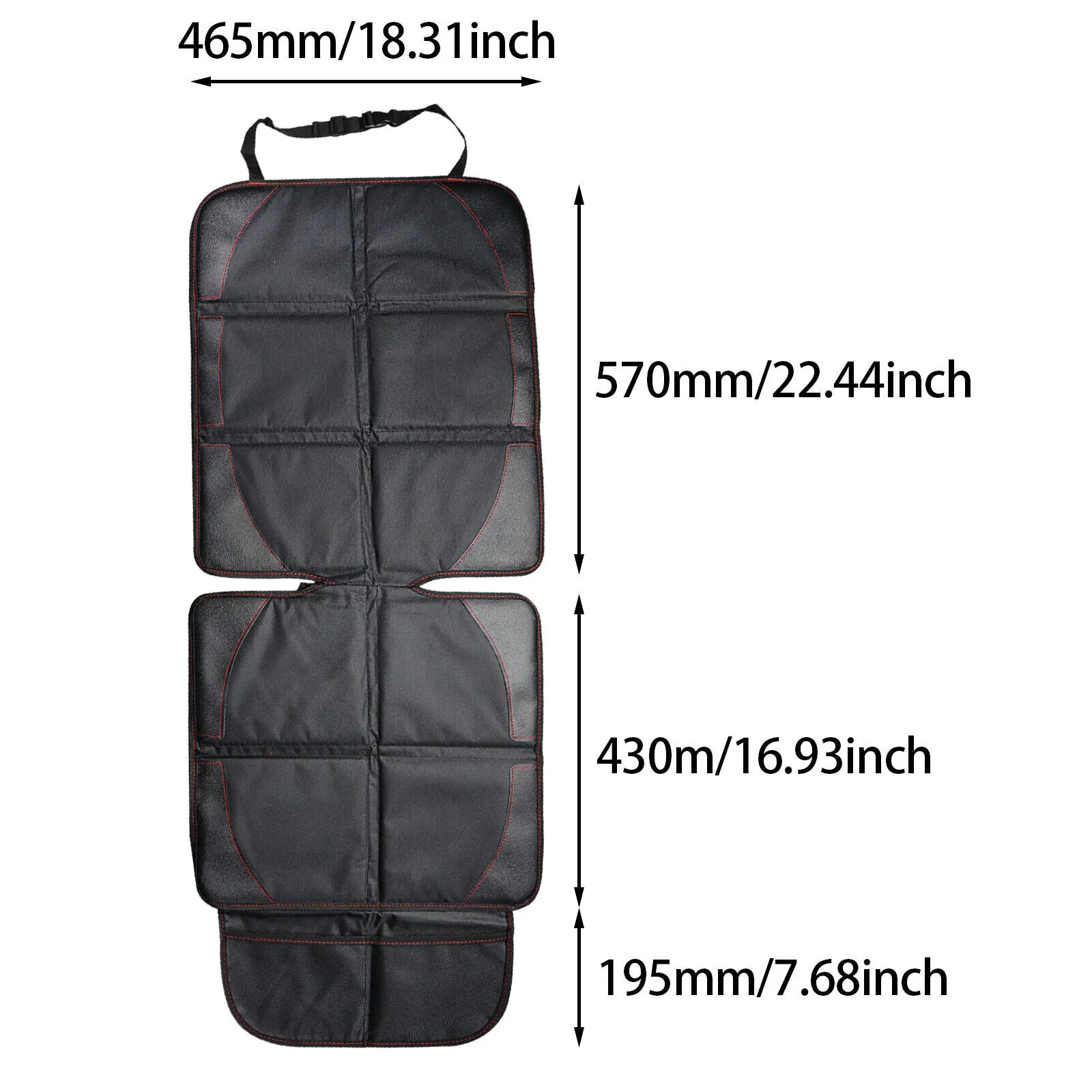 Diono Ultra Black Car Seat Protector Mat 2 Pack
