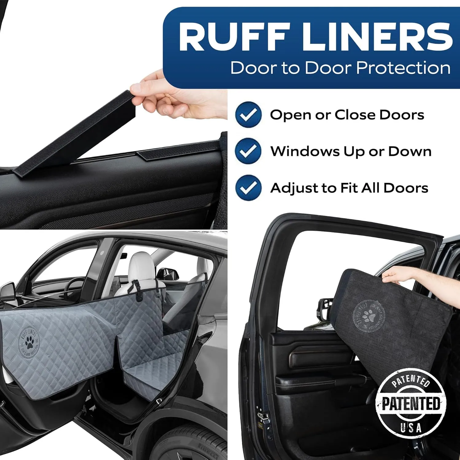 Dog Hammock for Car Back Seat Cover, Medium 2024 Gray  Give Your Pup More Room to Relax  Waterproof, Solid Door Protection, & Machine-Washable  Quality Truck Back Seat Cover for Dogs
