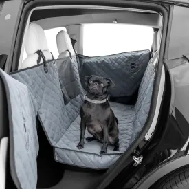 Dog Hammock for Car Back Seat Cover, Medium 2024 Gray  Give Your Pup More Room to Relax  Waterproof, Solid Door Protection, & Machine-Washable  Quality Truck Back Seat Cover for Dogs