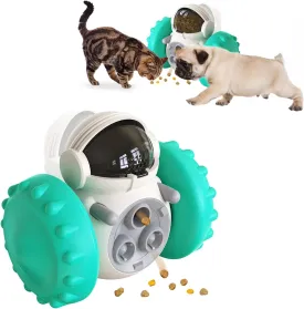 Dog Toy Dispenser - Doggy Treat Dispensing Chase Toys for Mind & Health Improvement - Pet Interactive Food Puzzle Toy for Medium Small Dogs - IQ Training Slow Feeder Toy for Dog & Cats
