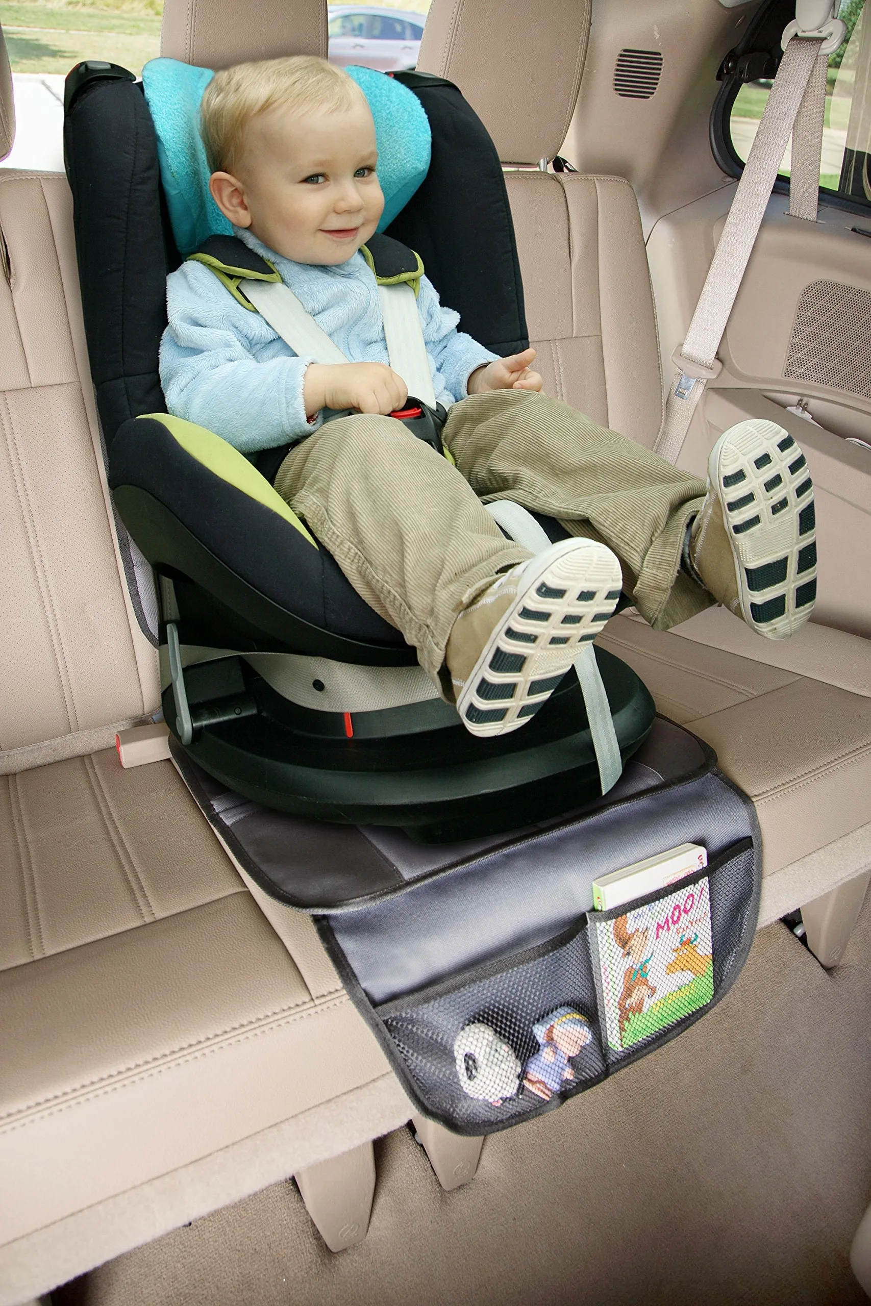 Enovoe Car Seat Protector - Universal Auto Seat Protectors Cover Helps Keep Your Infant