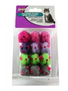 Ethical Products 12 pack color Plush Mice