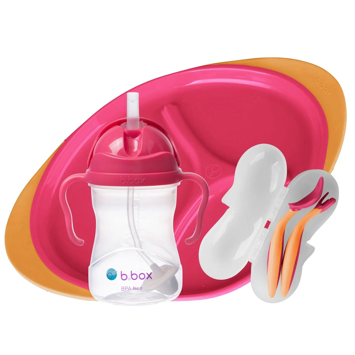 Feeding Set Strawberry Shake Pink
