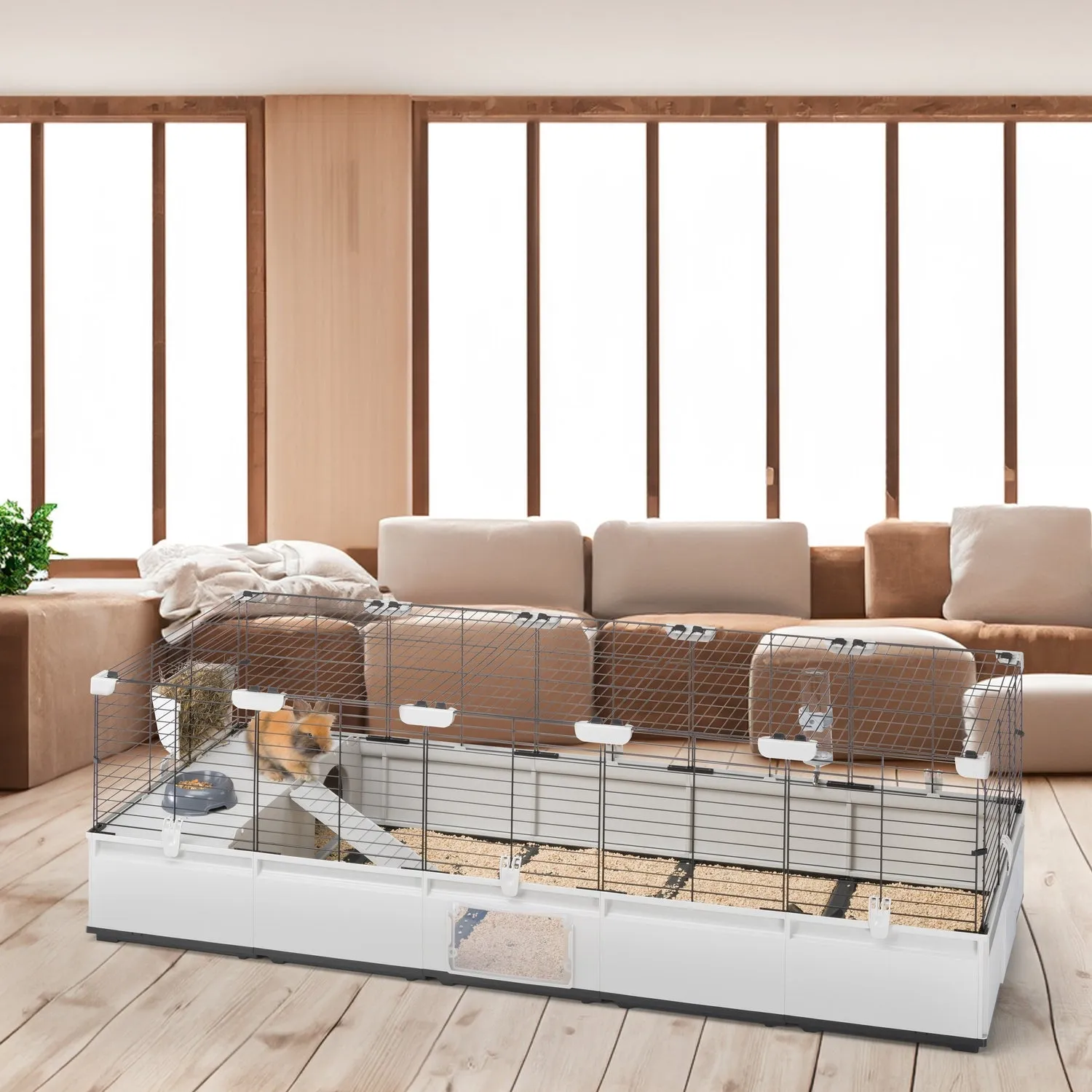 Ferplast Modular 4 Rabbits & Guinea Pig Modular Cage