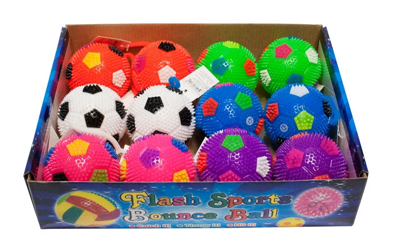 Flashing Light Up Squeezable Yoyo Soccer Ball