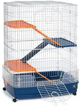Four Story Small Animal Cage - 31" L x 21" W x 41" H - Prevue Hendryx Four Story Small Pet Cage