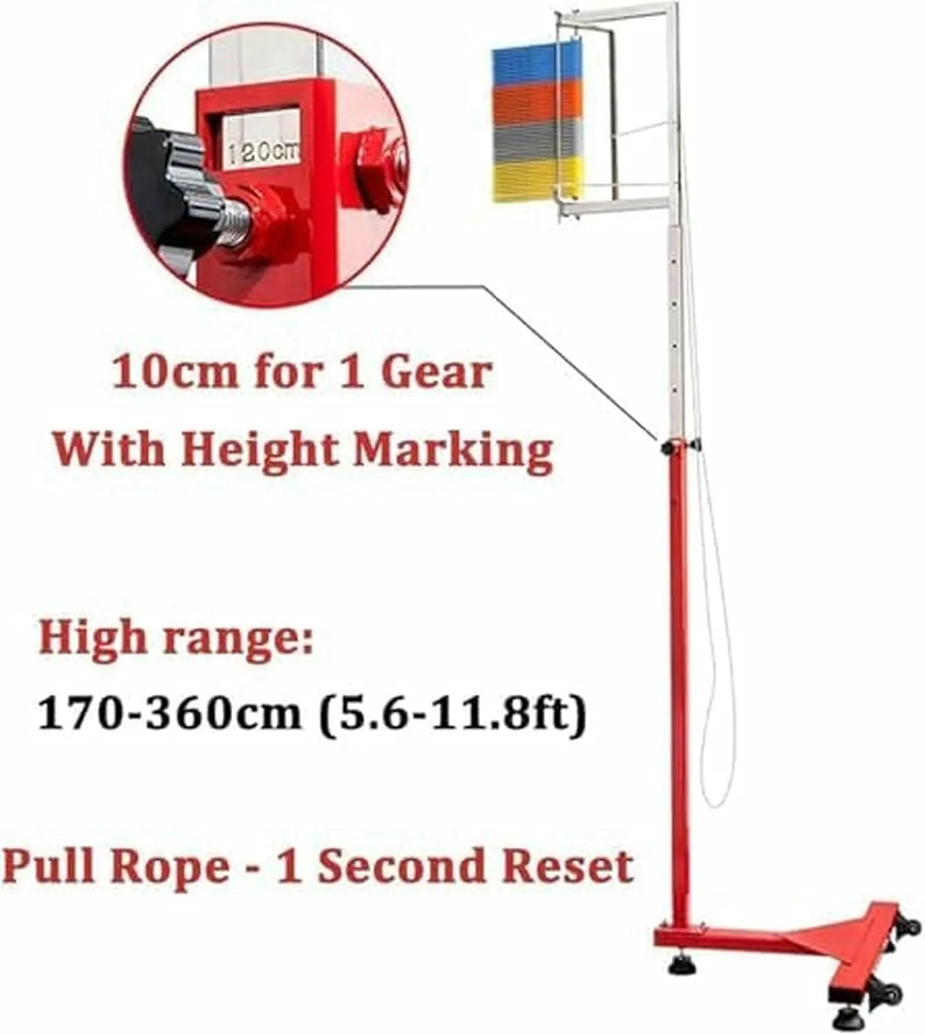 Free-Standing Jump Measurement TesterVertical Jump TesterVertical Jump Measurement Basketball Vertical Jump Tester Fitness Training Sport Challenger Physical Training Vertical Jump Tester~/
