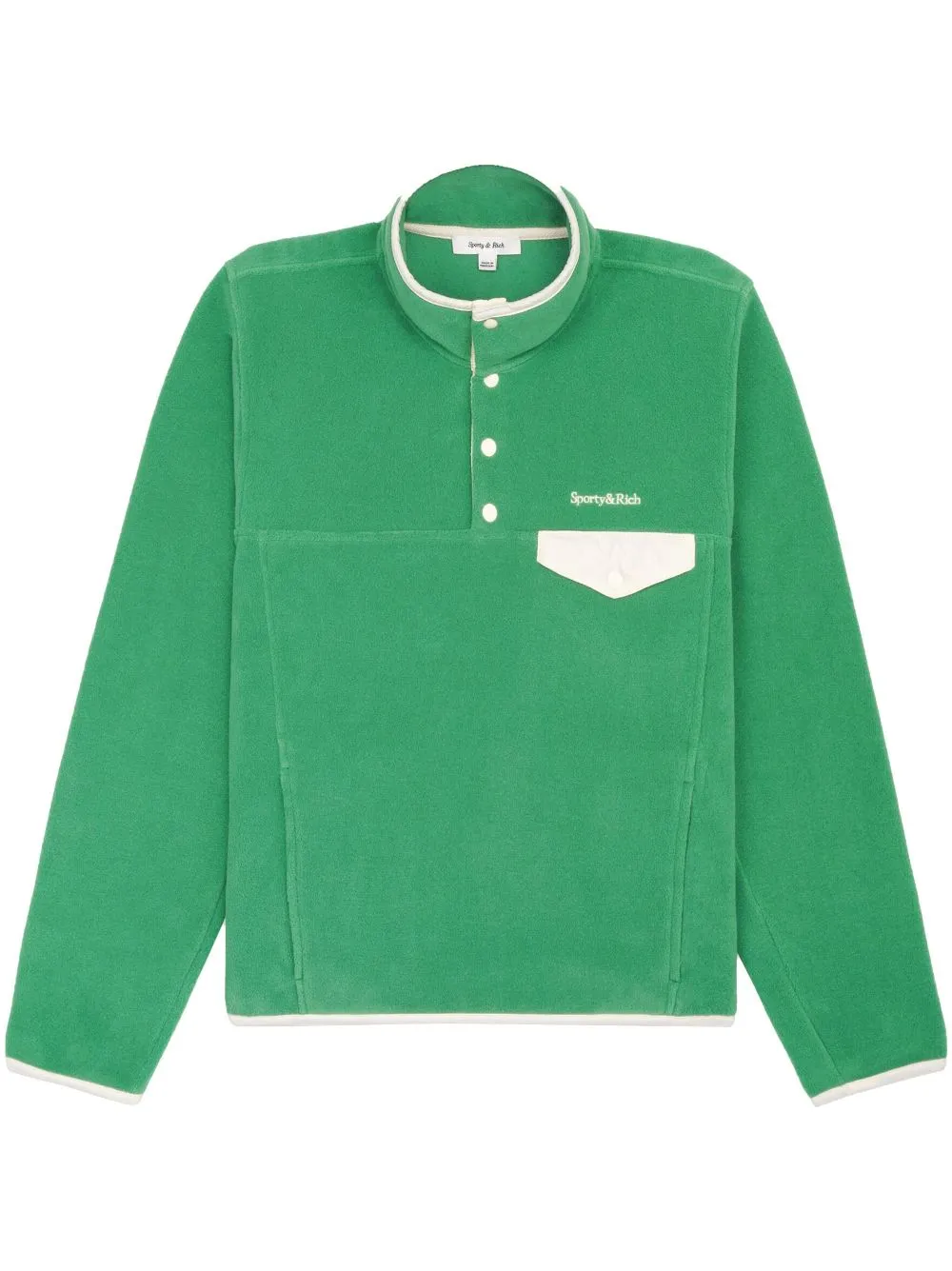 funnel neck long-sleeved jumper