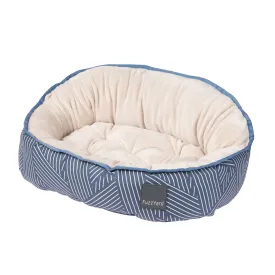 Fuzzyard Reversible Dog Bed Thornbury Aegean Blue Small