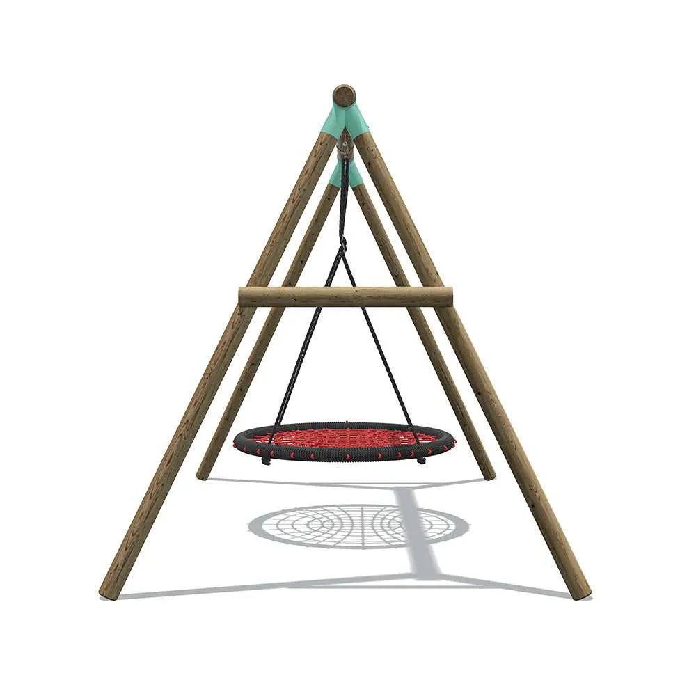 Go Wild 120cm Round Nest Swing Set