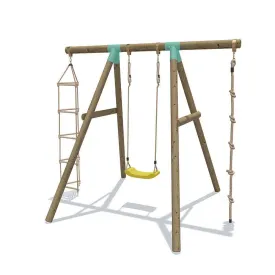 Go Wild 3 in 1 Wooden Swing Set