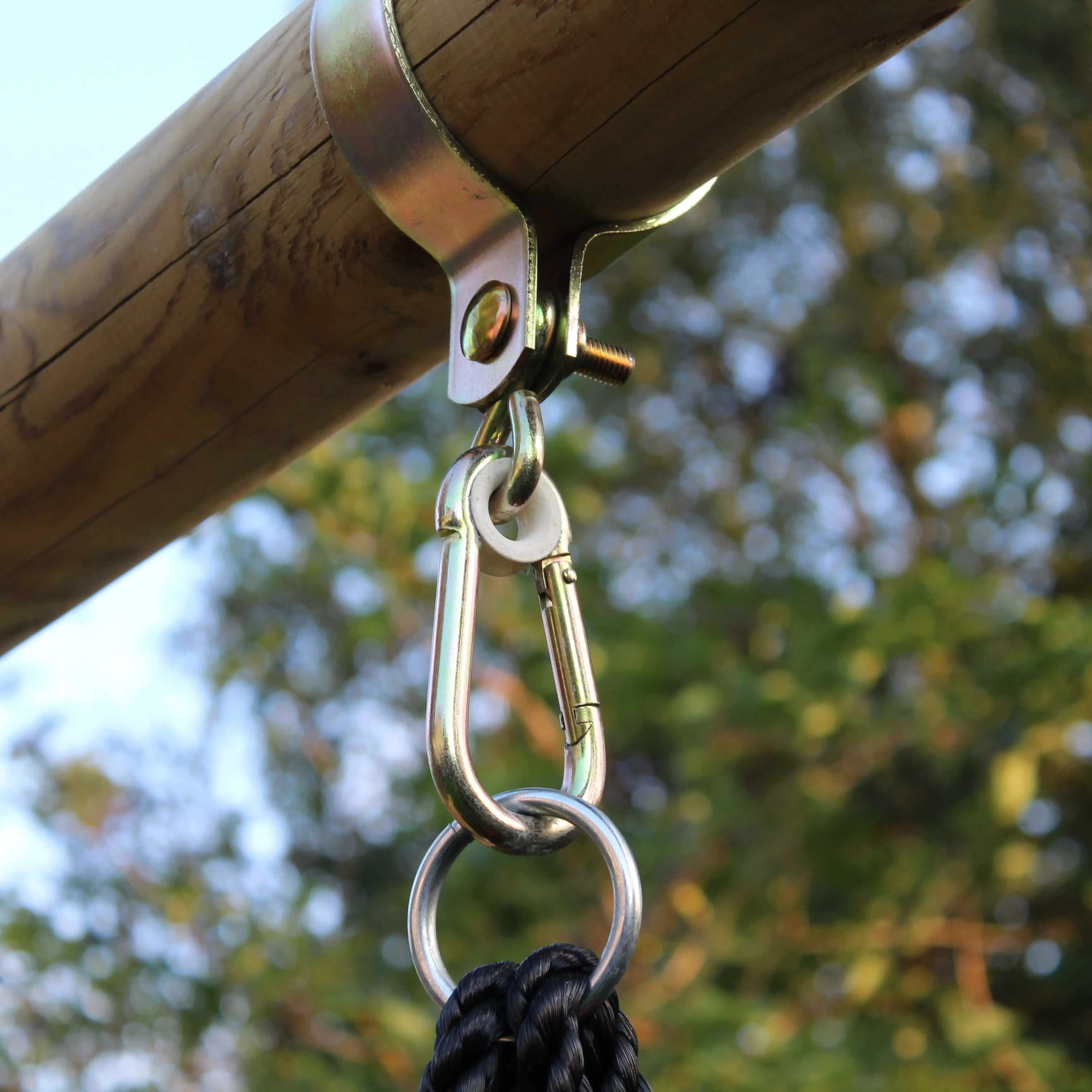 Go Wild 3 in 1 Wooden Swing Set