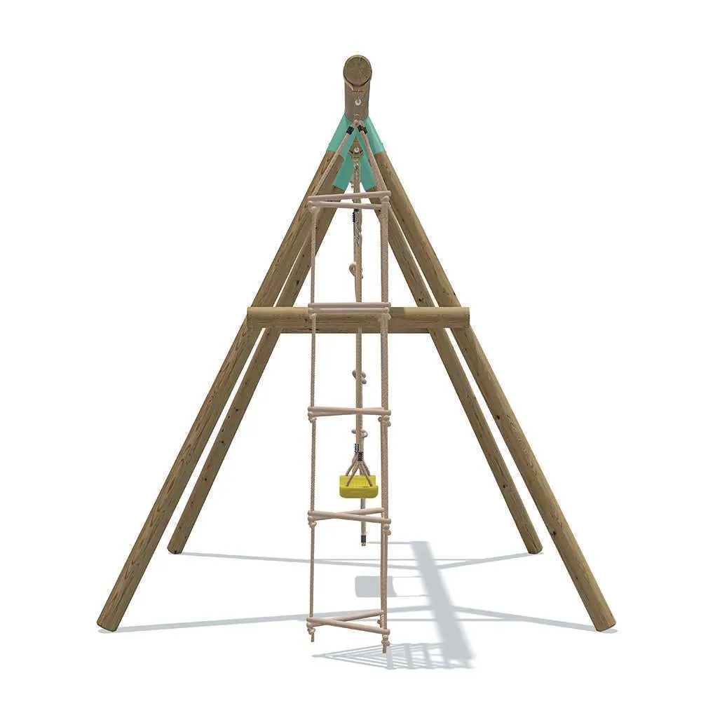 Go Wild 3 in 1 Wooden Swing Set