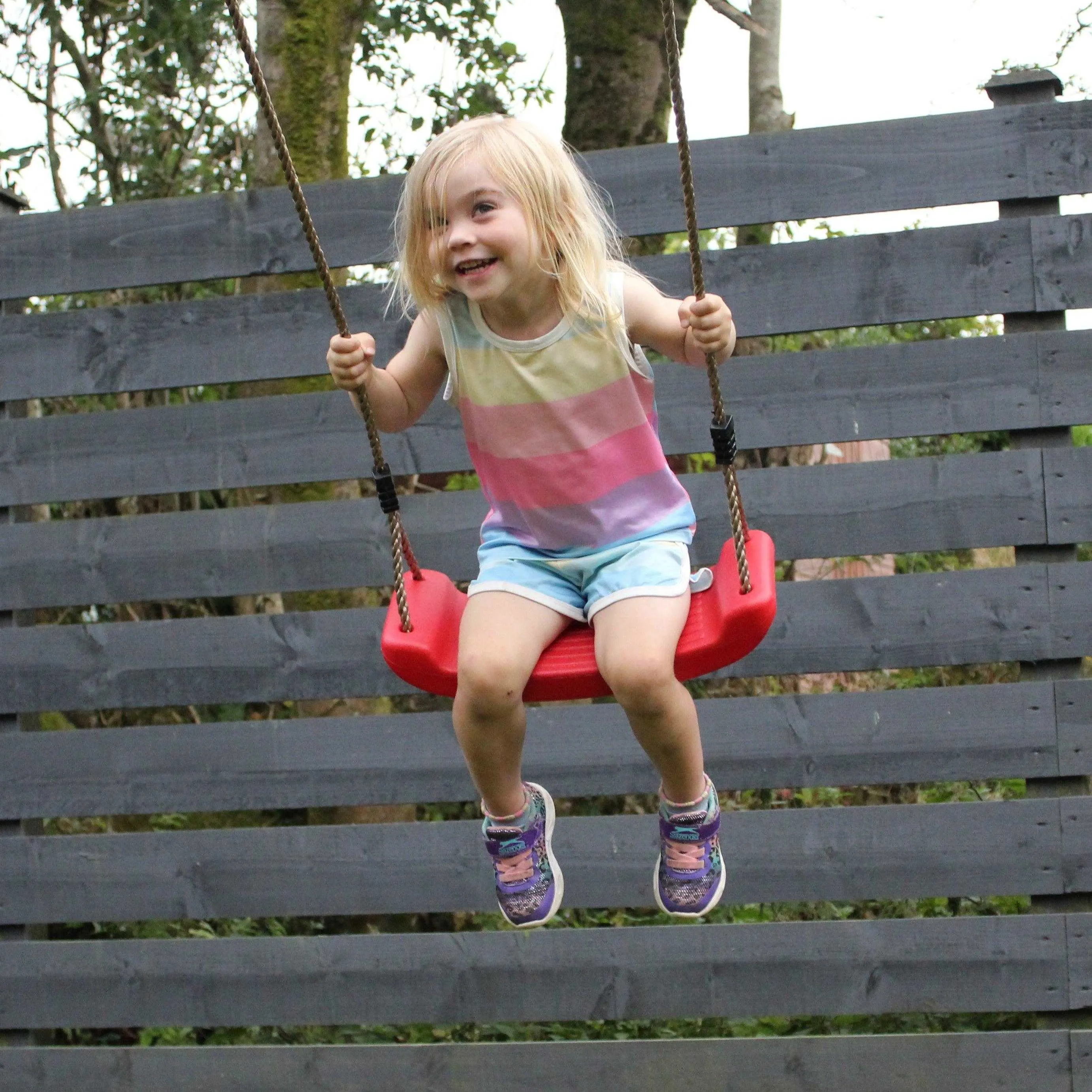 Go Wild Grow With Me 2 in 1 Wooden Swing Set