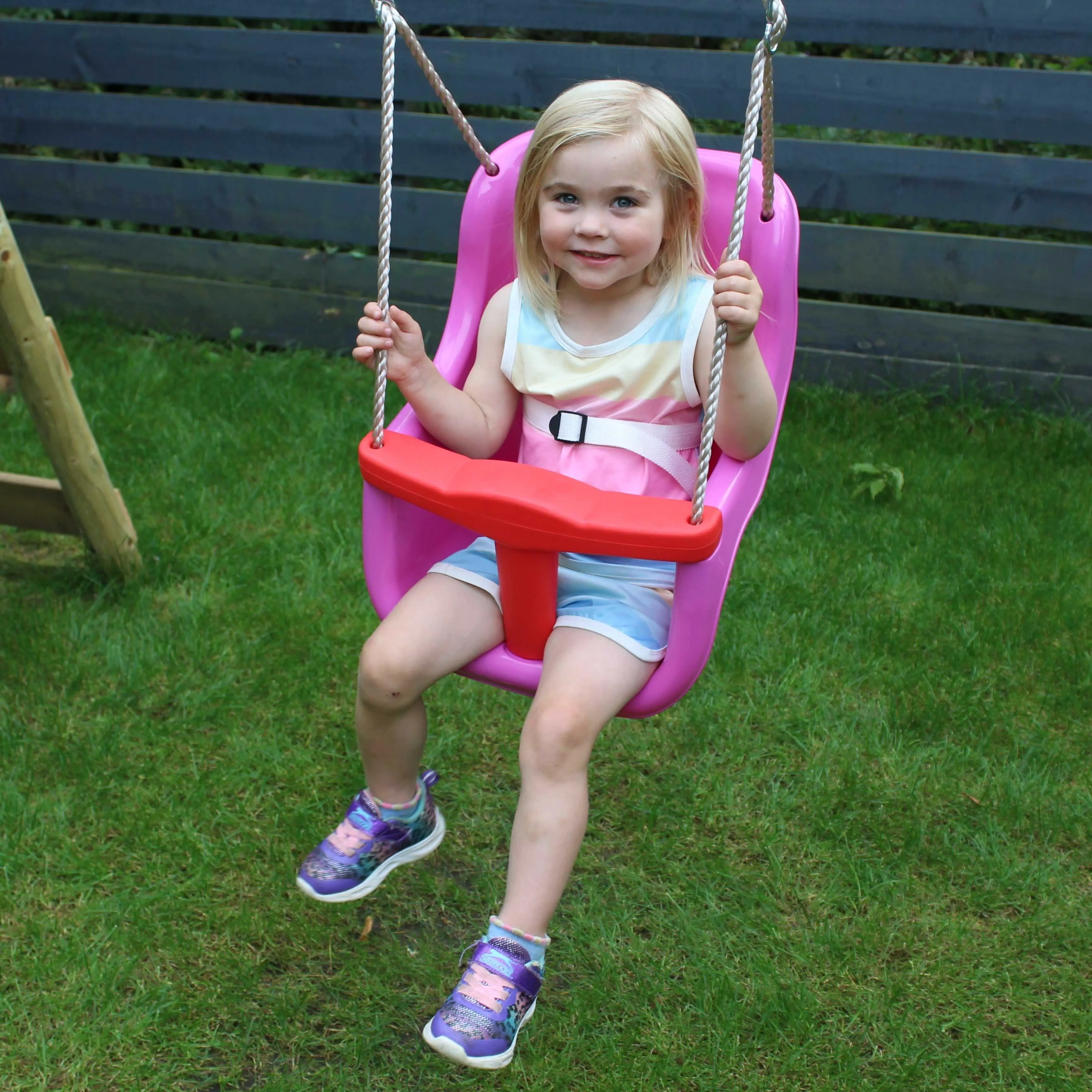Go Wild Grow With Me 2 in 1 Wooden Swing Set