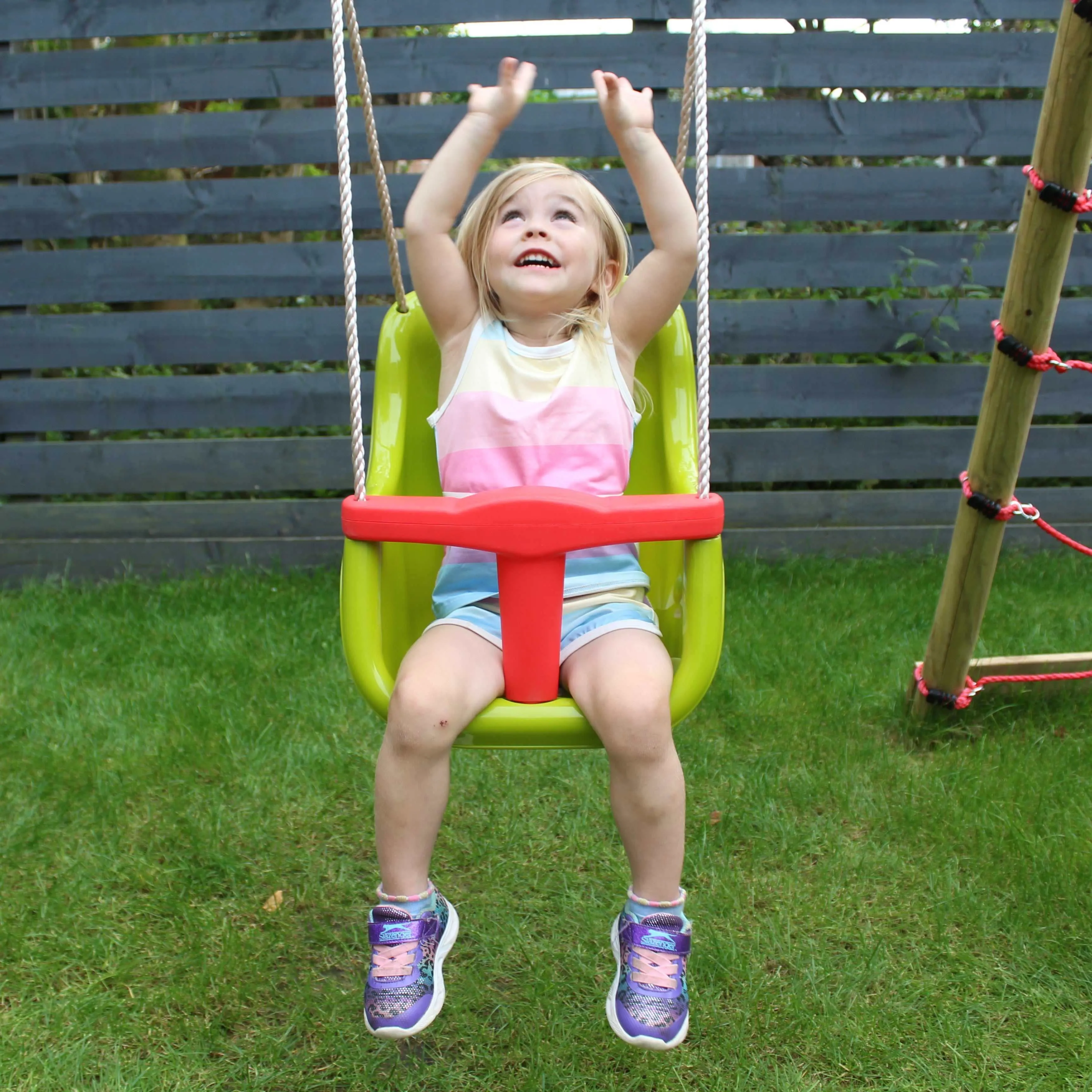 Go Wild Grow With Me 2 in 1 Wooden Swing Set