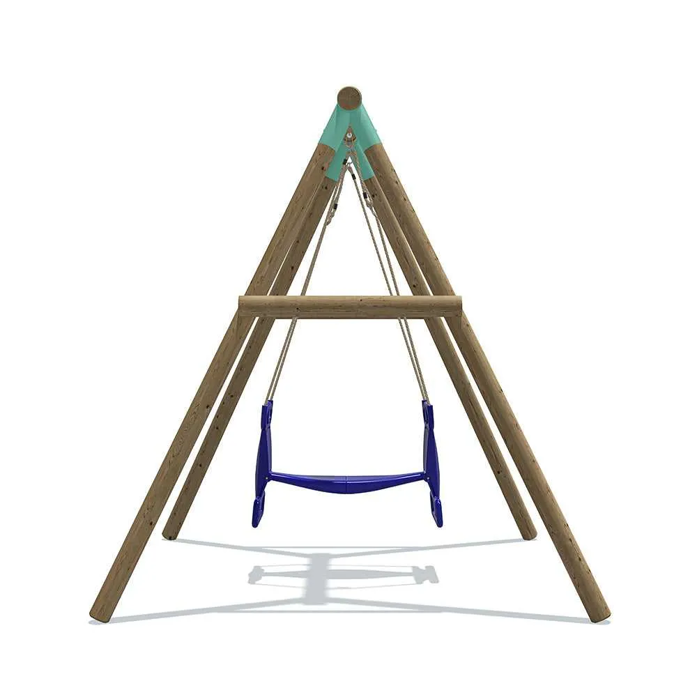 Go Wild Kids Wooden Glider Swing Set