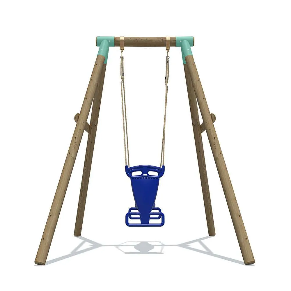 Go Wild Kids Wooden Glider Swing Set