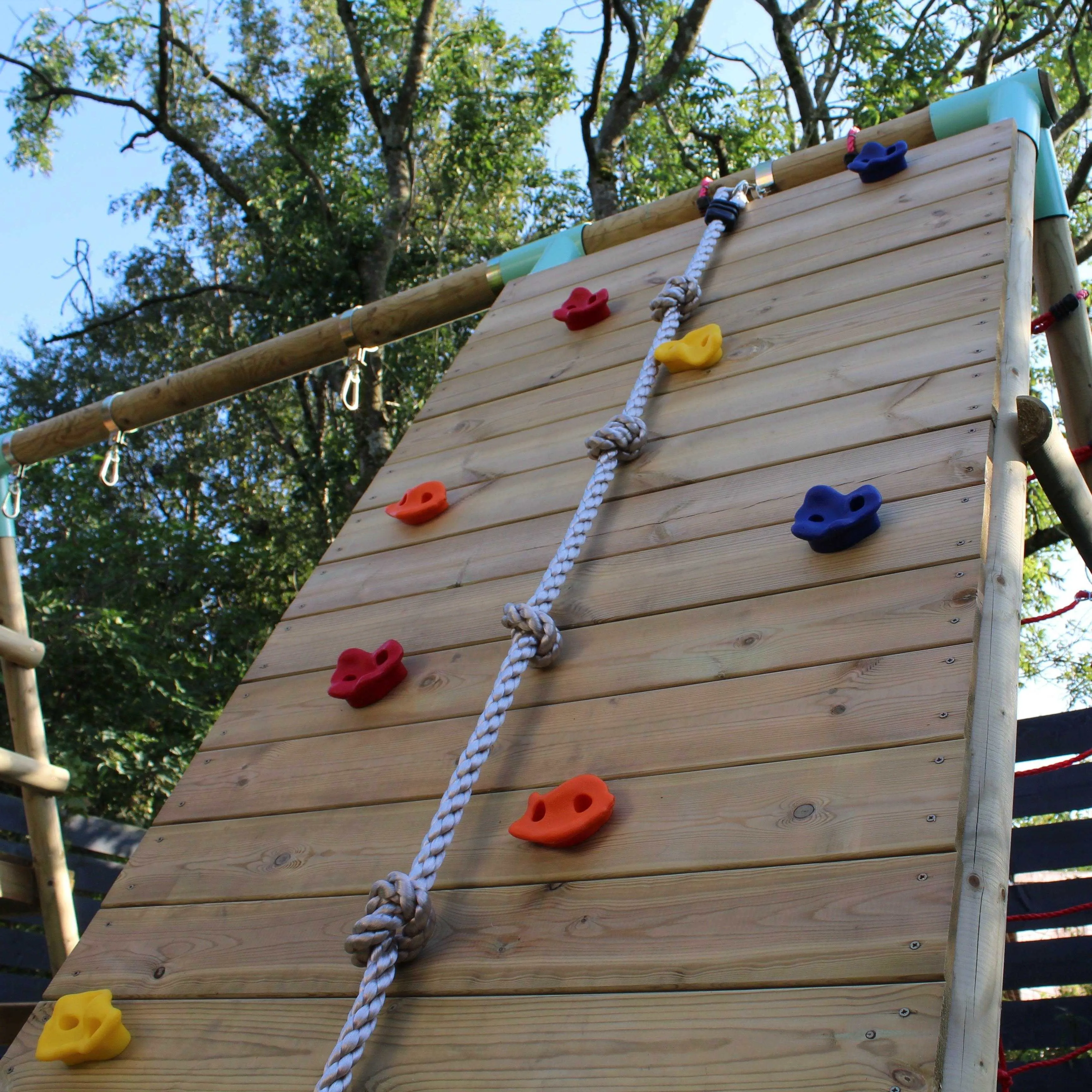 Go Wild Wooden Climber & 65cm Nest Swing Set