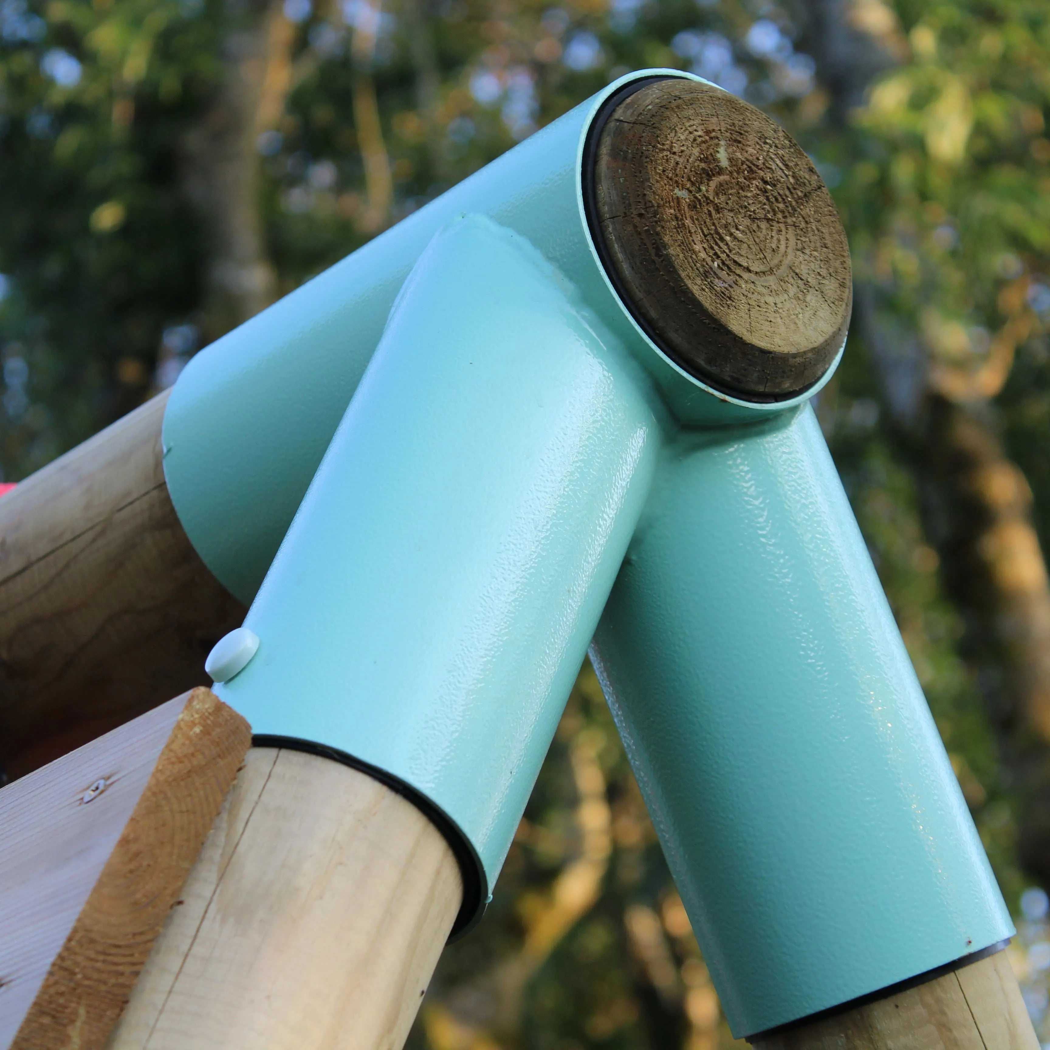 Go Wild Wooden Climber & Nest Swing Set