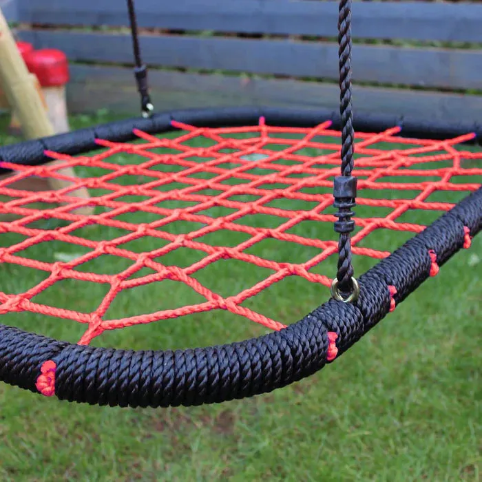 Go Wild Wooden Climber & Nest Swing Set