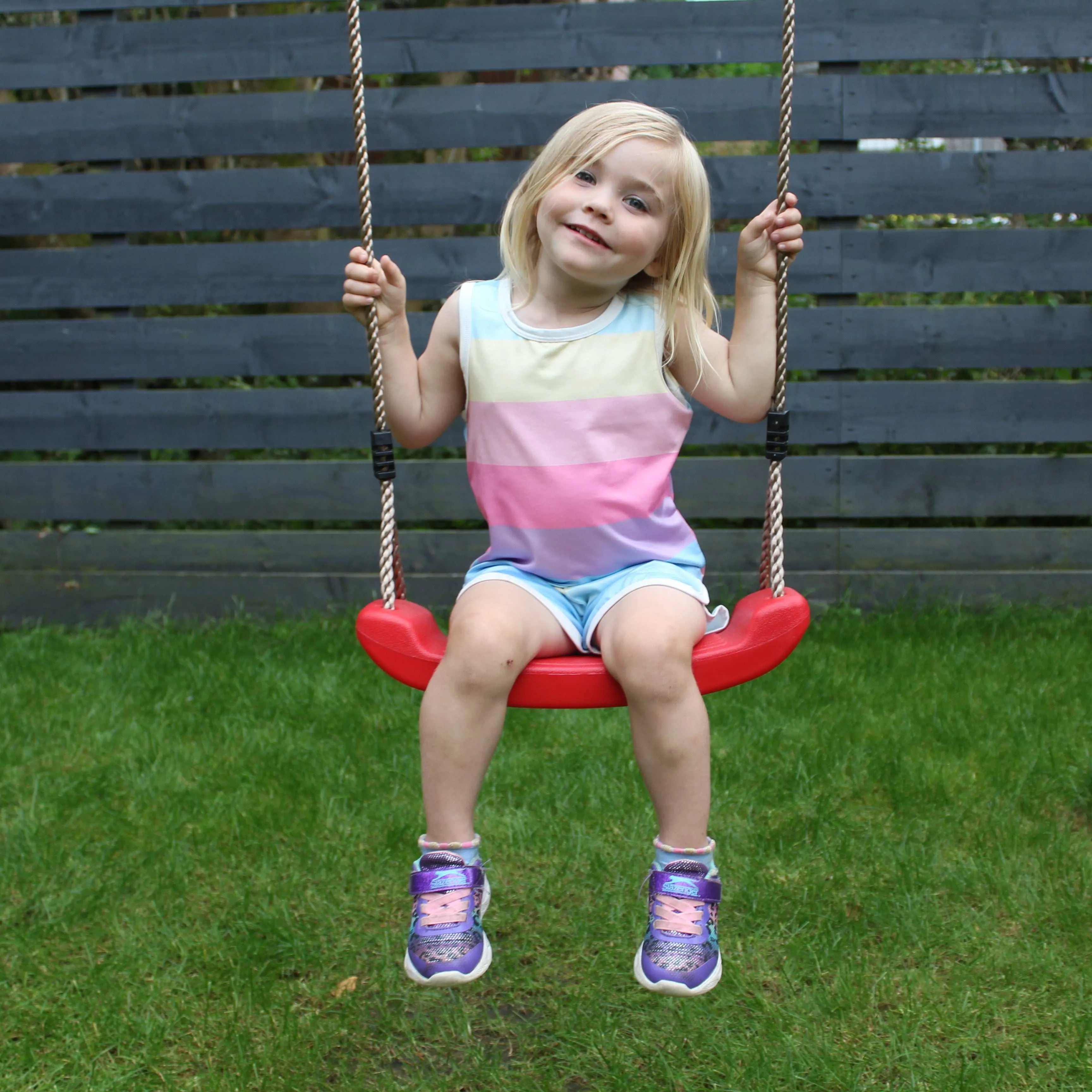 Go Wild Wooden Climber Swing Set
