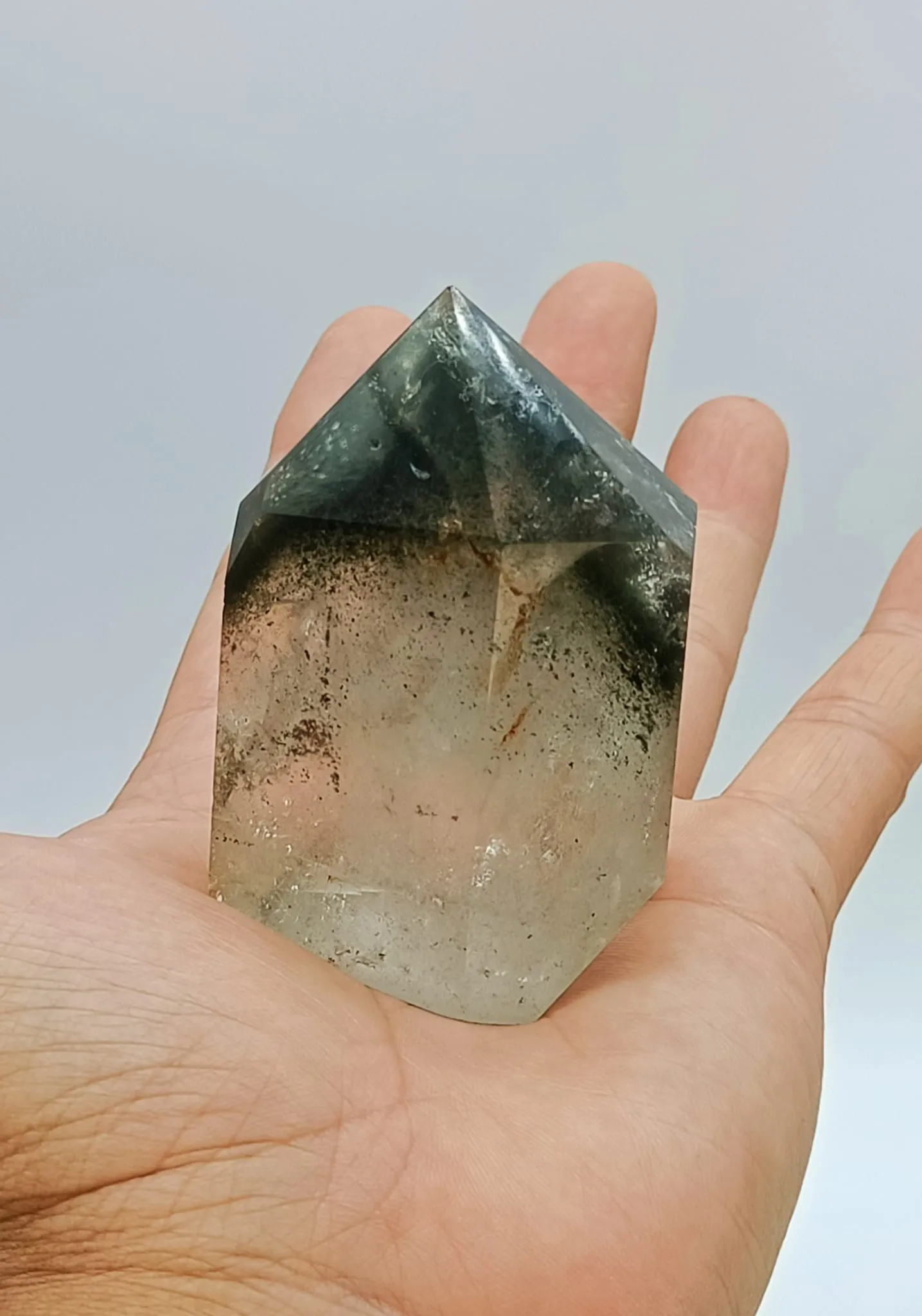 Green Phantom Quartz Point High Grade 233g