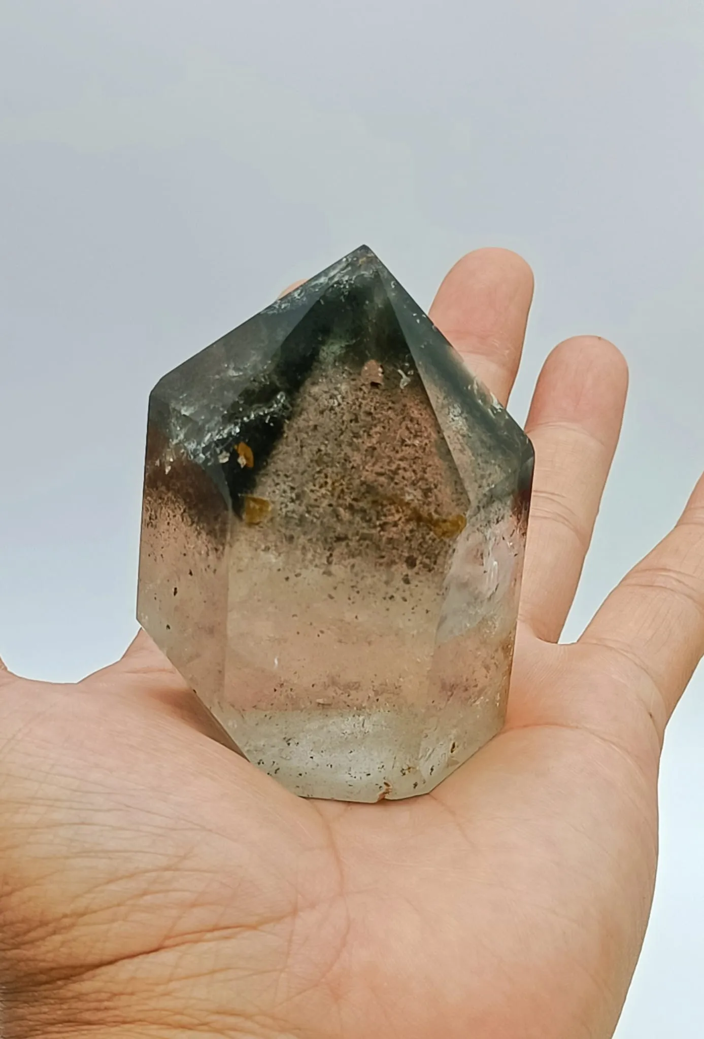 Green Phantom Quartz Point High Grade 233g