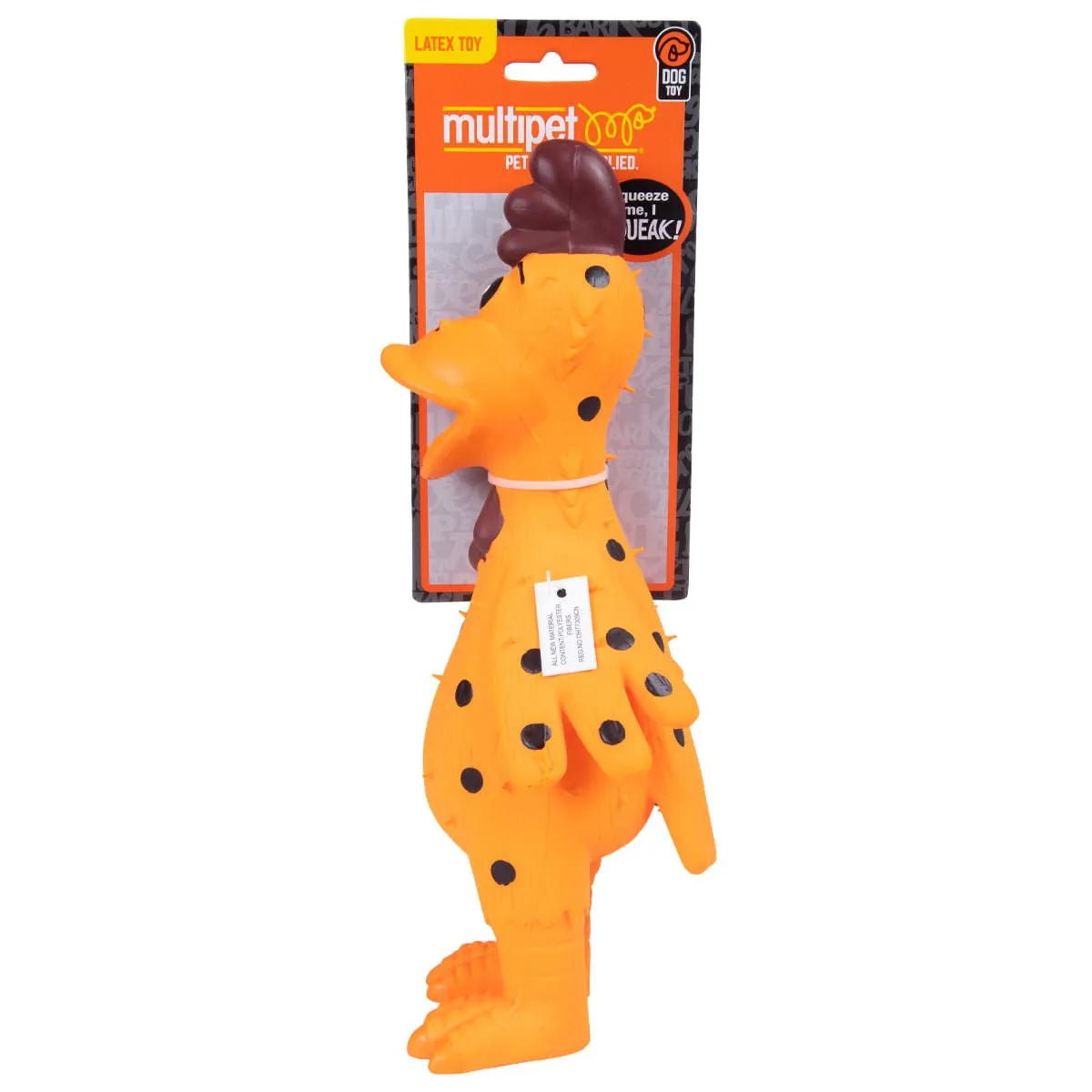 Halloween Globken Latex Chicken Dog Toy, 11.5"