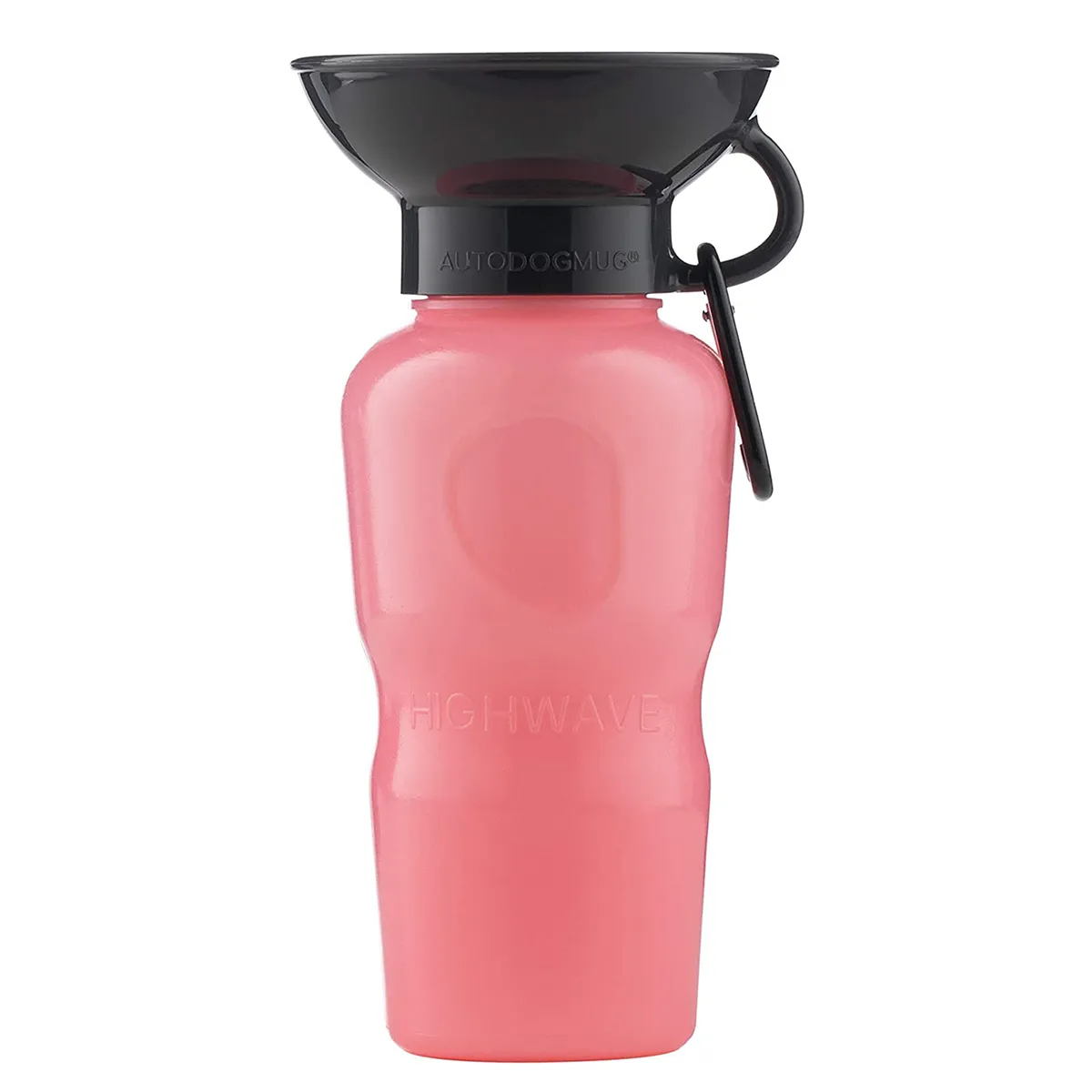 Highwave AutoMug Dog Water Bottle Soft Pink 22 oz