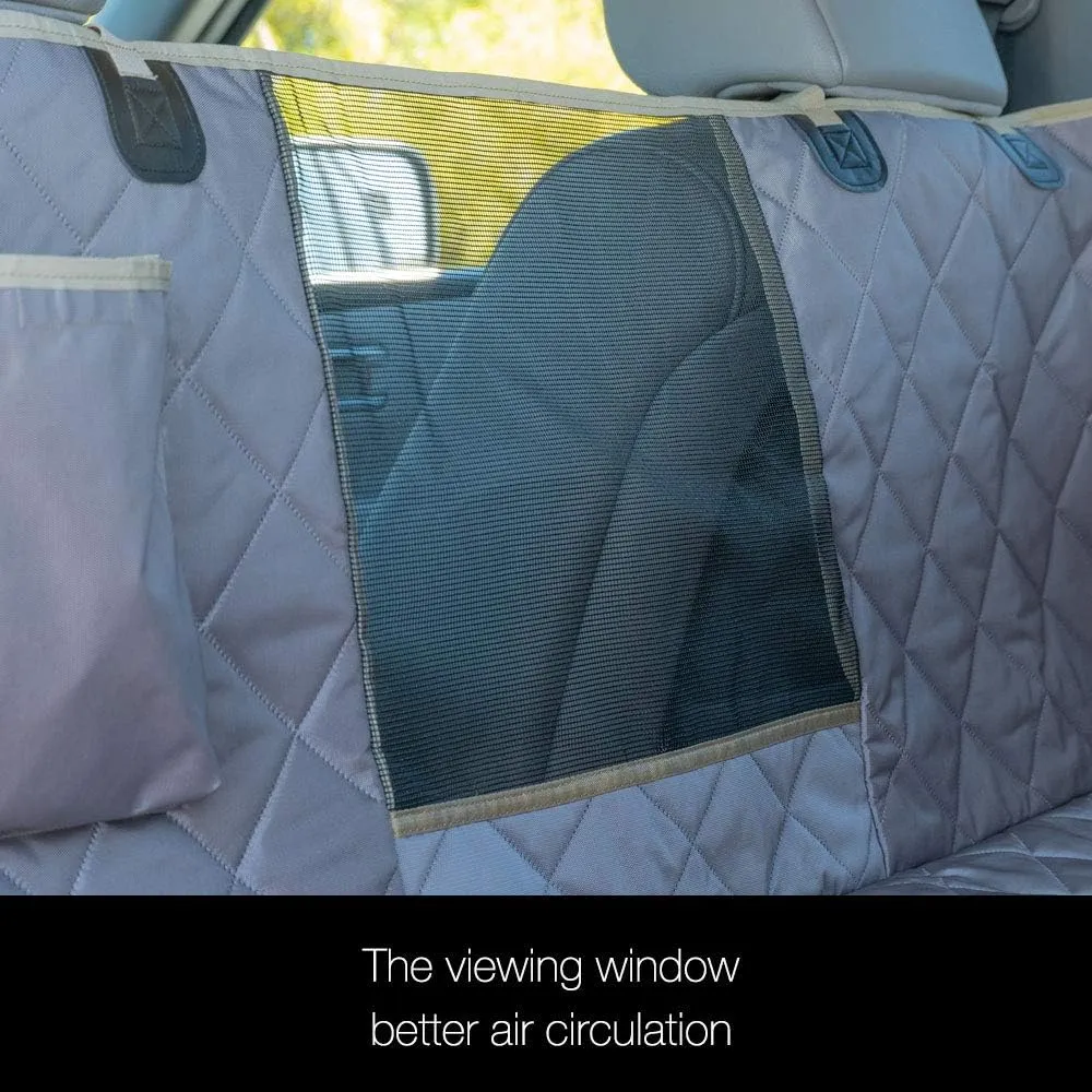iBuddy Dog Seat Cover for SUV and Small Truck, Waterproof Car Hammock Heavy Duty Back Seat Cover for Dog with Mesh Window Durable Scratchproof Pet Car Seat Protector for Rav4 CR-V Jeeps