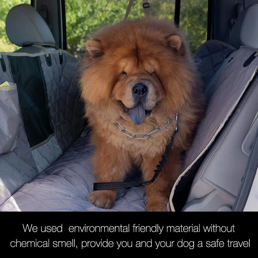 iBuddy Dog Seat Cover for SUV and Small Truck, Waterproof Car Hammock Heavy Duty Back Seat Cover for Dog with Mesh Window Durable Scratchproof Pet Car Seat Protector for Rav4 CR-V Jeeps