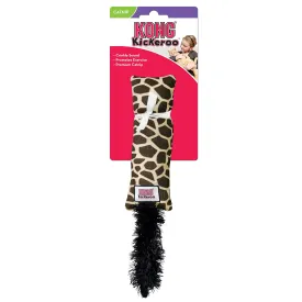 Kong Kickeroo Giraffe Pattern Interactive Plush and Feather Catnip Cat Toy