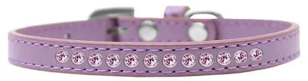Light Pink Crystal Size 12 Lavender Puppy Collar