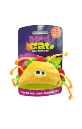 Mad Cat Tabby Taco Catnip & Silvervine Cat Toy