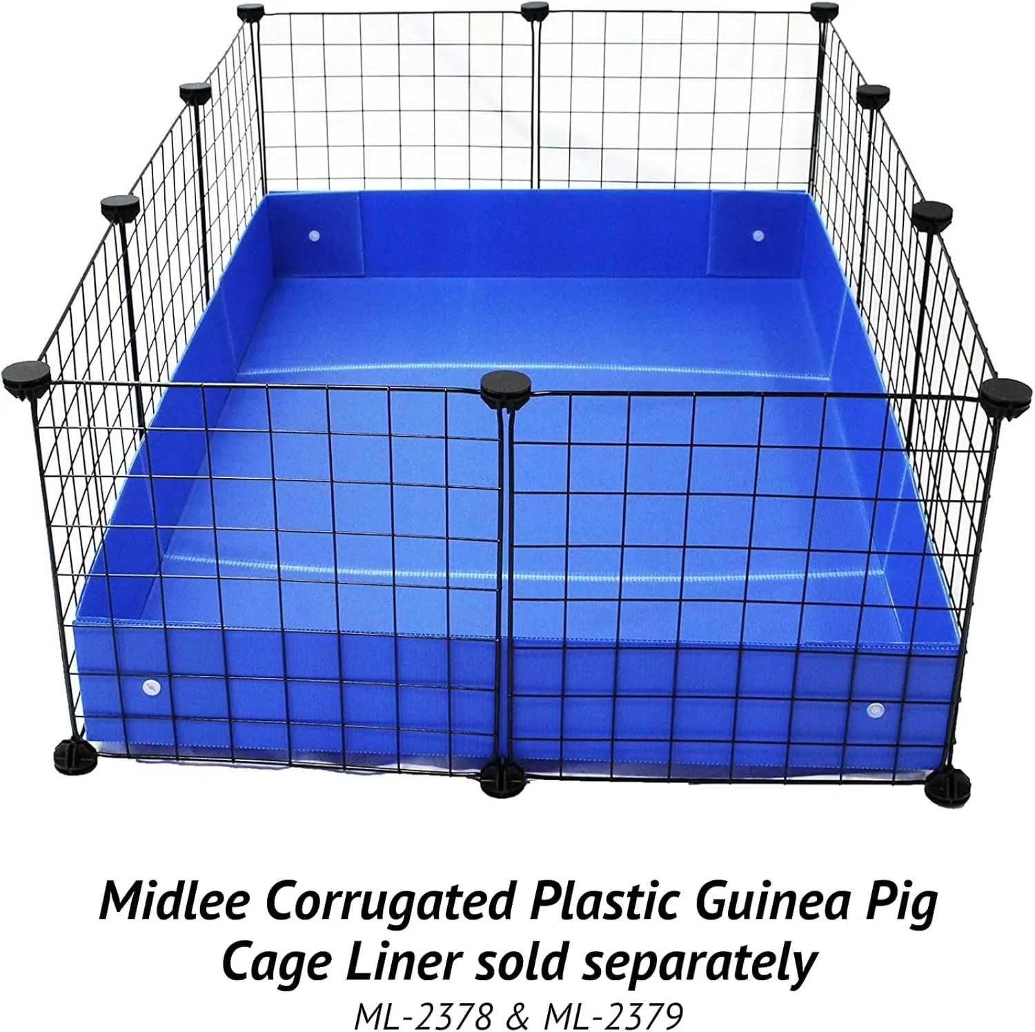 Midlee Guinea Pig Grid Cage Panels- Set of 12