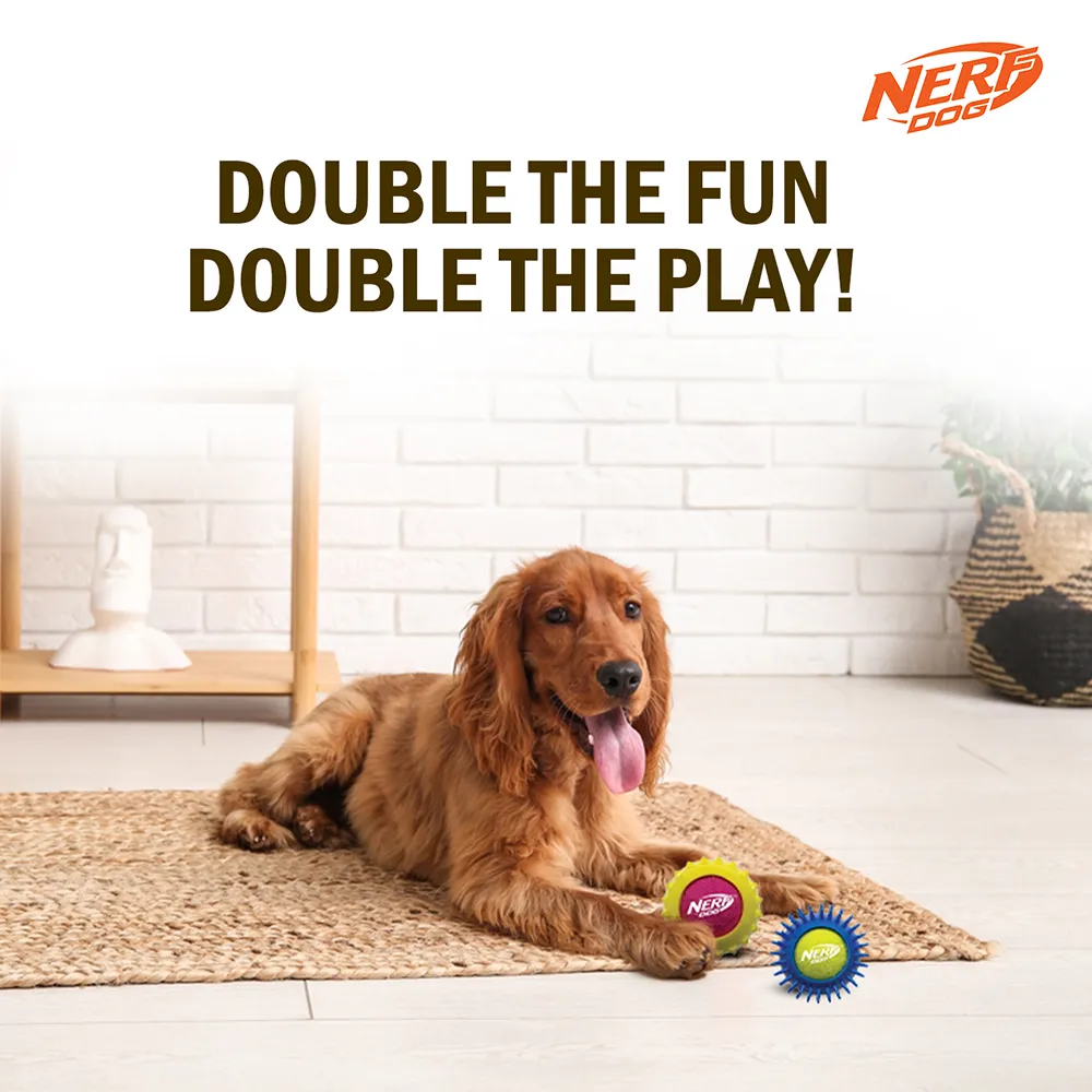 Nerf Dog Squeak Tennis Armor Toy for Dogs