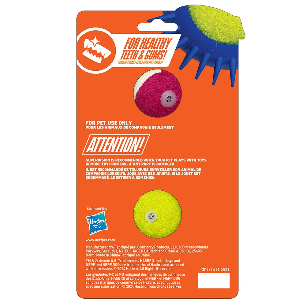 Nerf Dog Squeak Tennis Armor Toy for Dogs