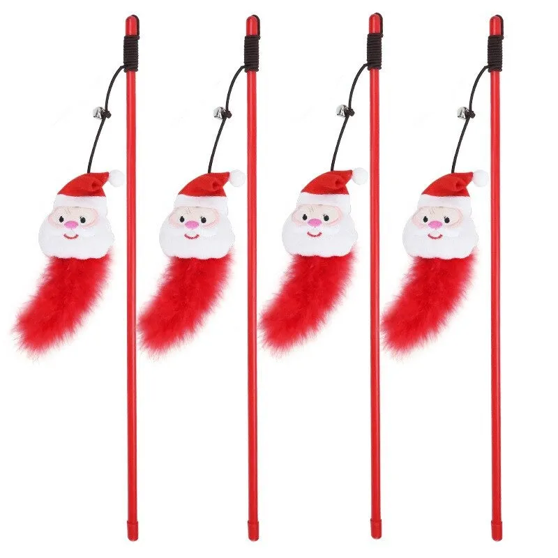 New Santa Cat Stick
