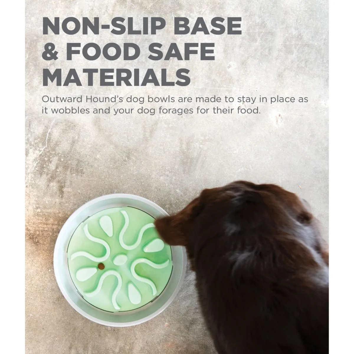 Outward Hound Fun Feeder Wobble Slo-Bowl Dog Bowl Mint