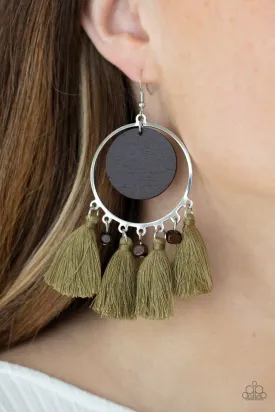 Paparazzi Earring ~ Yacht Bait - Green