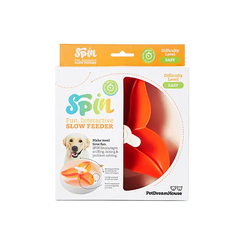 Pet Dream House SPIN Interactive Slow Feeder - Bougainvillea