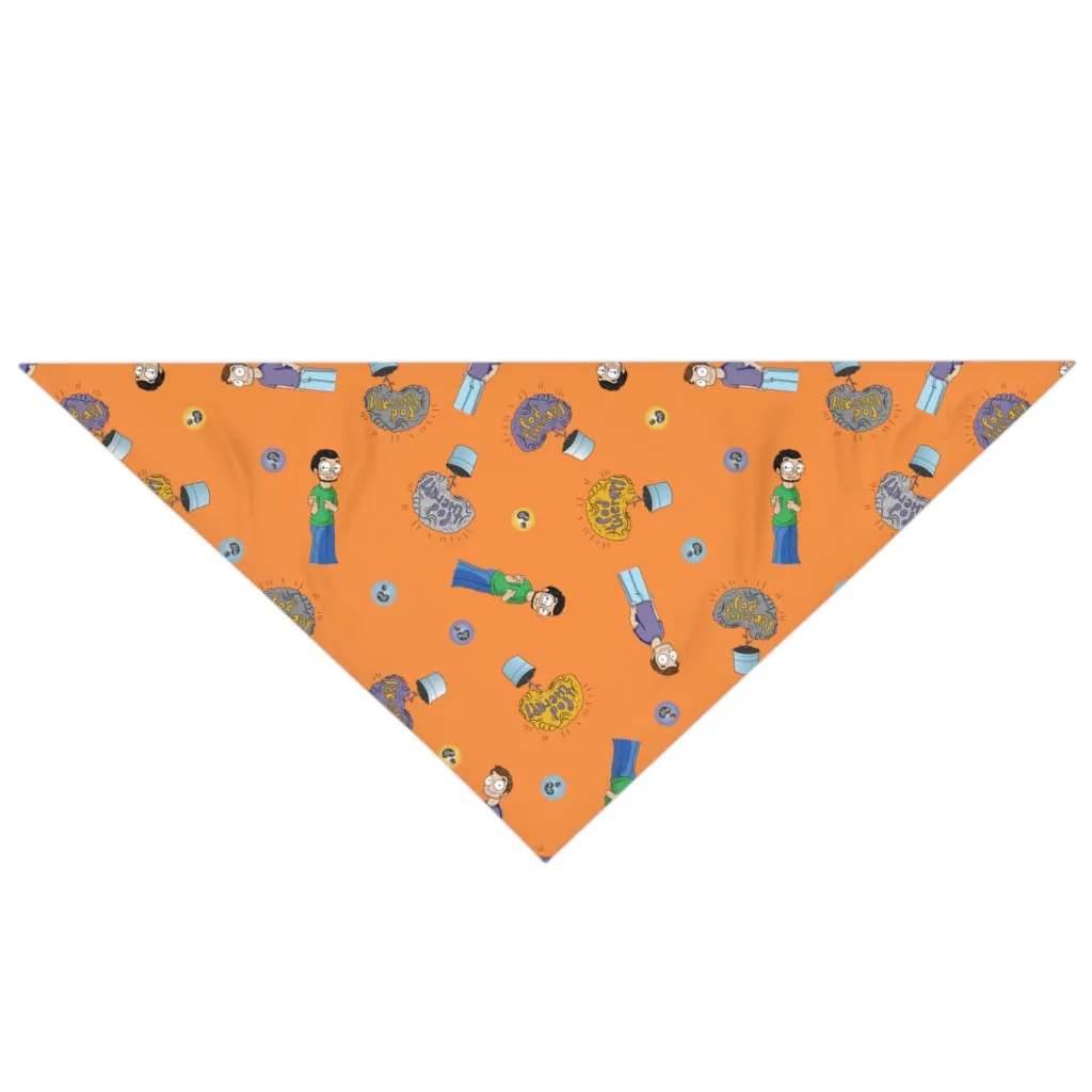 Pod Therapy ORANGE Pet Bandana - One Size