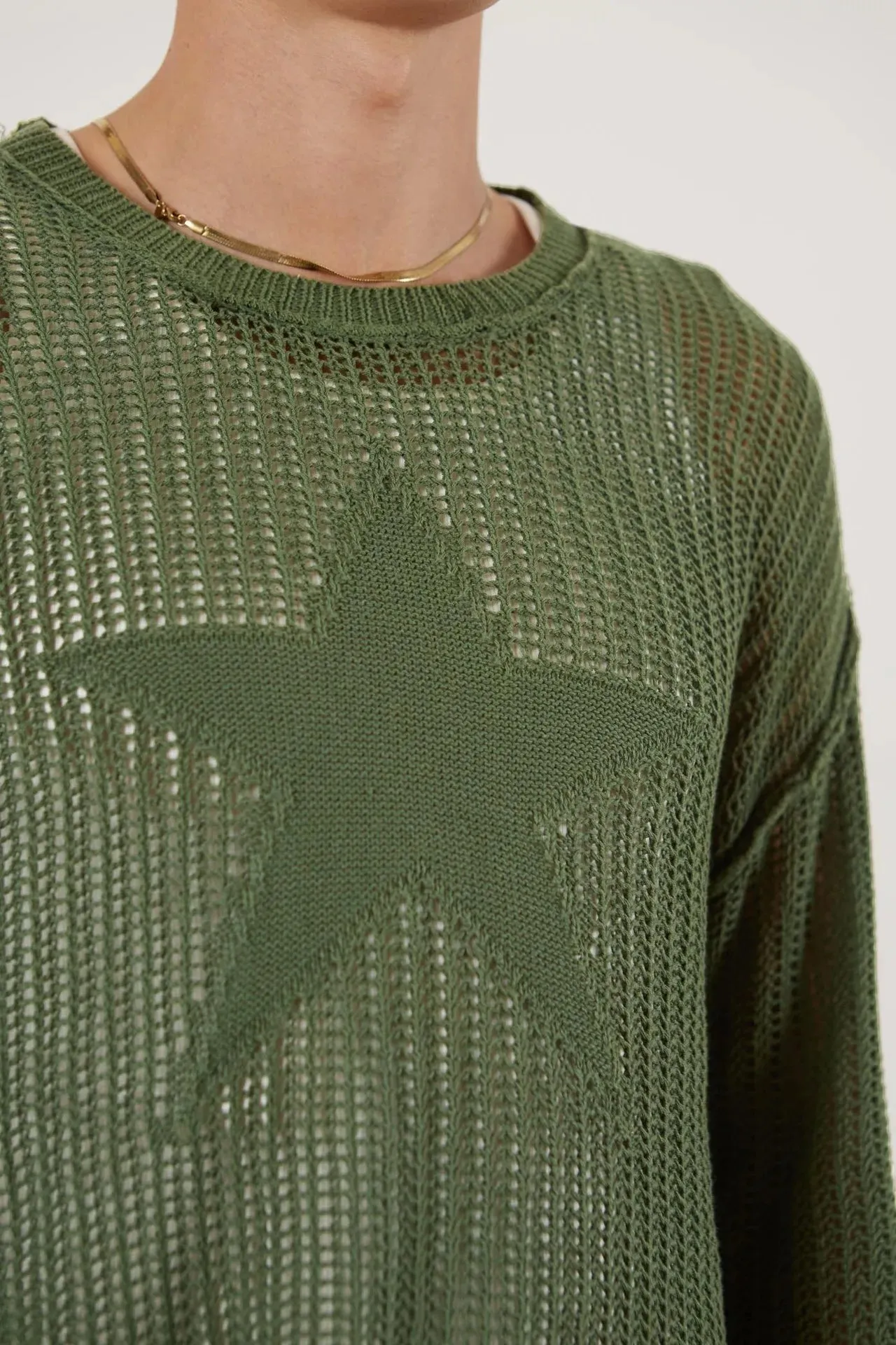 Pull en Maille Ajourée Y2K Stargaze